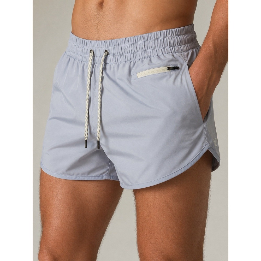 Vuori Women's Athletic Running Shorts Light Gray Size Small